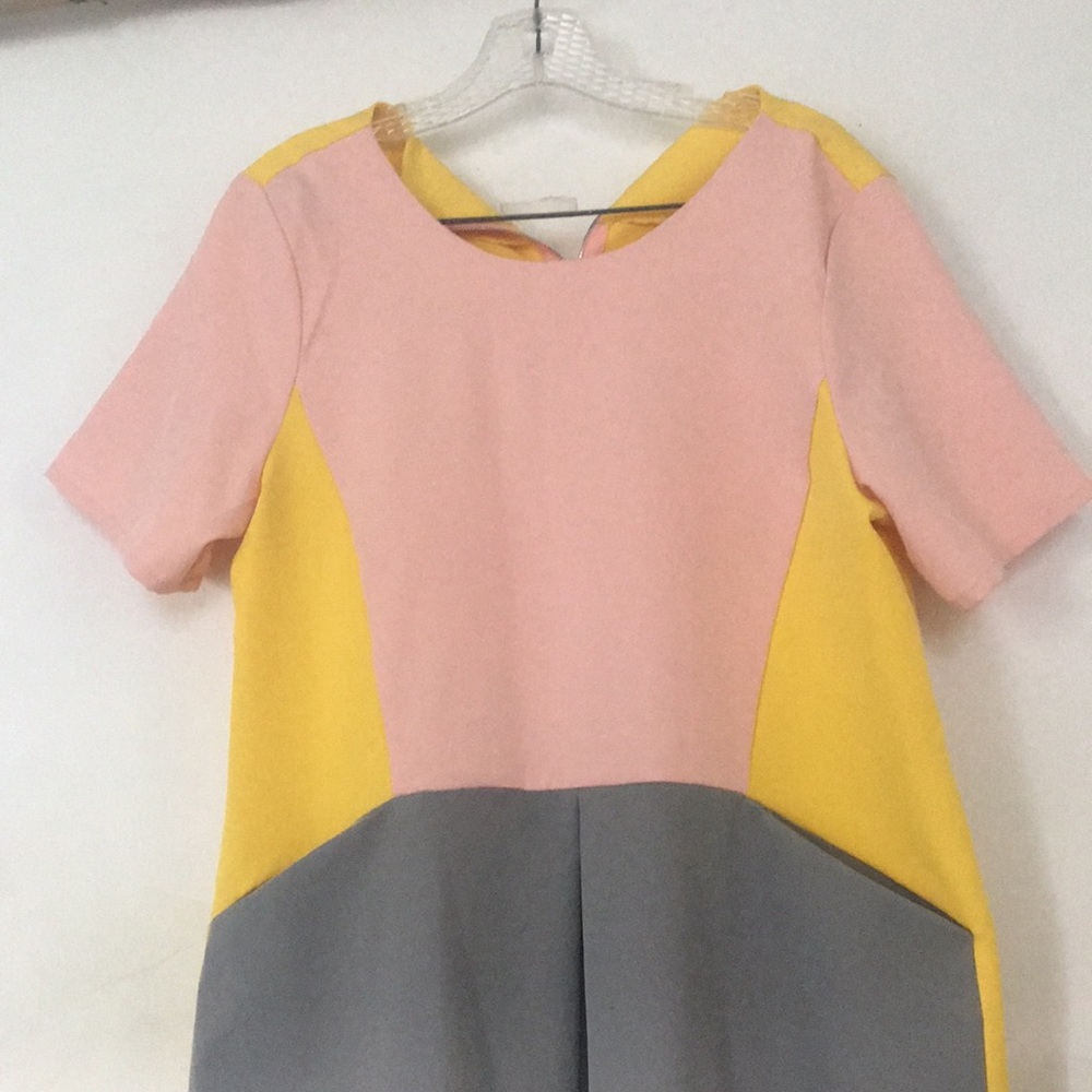 Multi Color Smock Dress - Picture 2 of 5